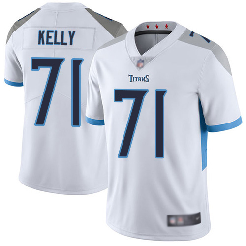 Tennessee Titans Limited White Men Dennis Kelly Road Jersey NFL Football #71 Vapor Untouchable->women nfl jersey->Women Jersey